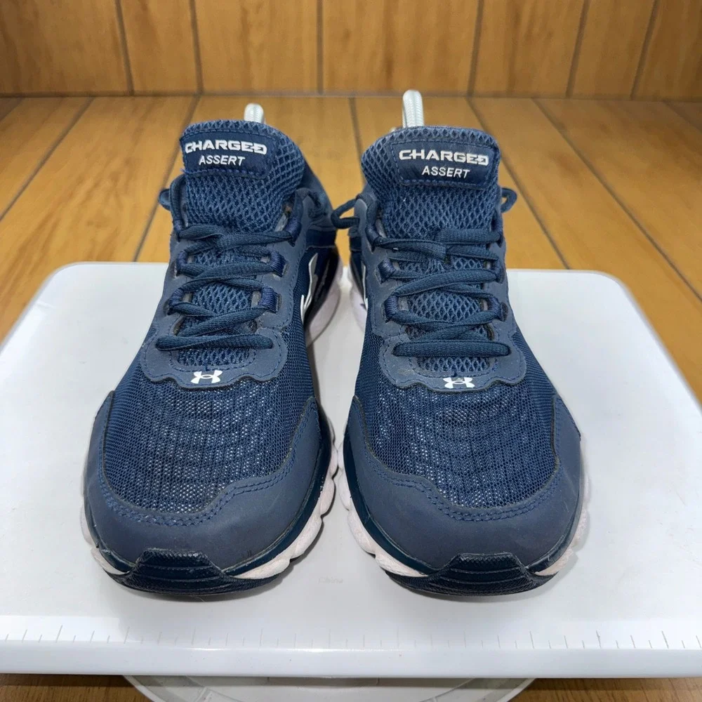 Under Armour Charged Assert 9 Mens 7.5 4E Extra Wide Navy Blue 3024857-400